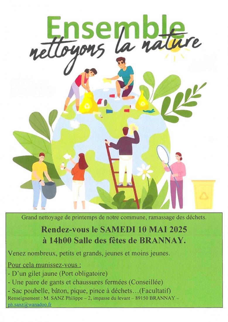 NETTOYONS LE NATURE DANS NOTRE VILLAGE